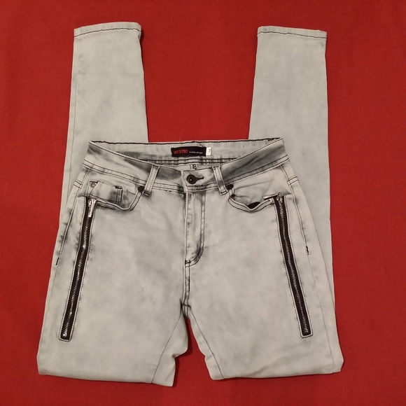 MYSTIQ TO MAKE YOU FEEL UNIQUE GRAY JEANS 7 - Picture 2 of 8